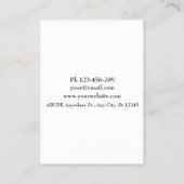 Aquarellfotograf Visitenkarte (Rückseite)