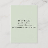 Aquarellfotograf Visitenkarte (Rückseite)