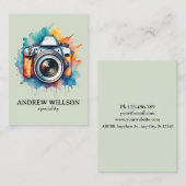 Aquarellfotograf Visitenkarte (Vorne/Hinten)