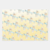 Aquarellfox Bunny & Mouse Flying Airplanes Geschenkpapier Set (Vorderseite 2)