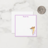 Aquarellfox Dankeschön Karte (Vorderseite/Rückseite Beispiel)