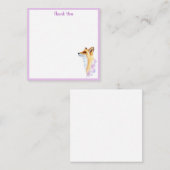 Aquarellfox Dankeschön Karte (Vorne/Hinten)