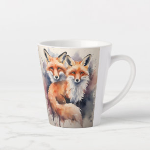 Aquarellfox Duo Milchtasse