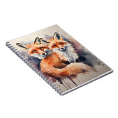 Aquarellfox Duo Notizblock (Rechte Seite)