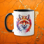 Aquarellfox-Illustration Personalisiert Tasse