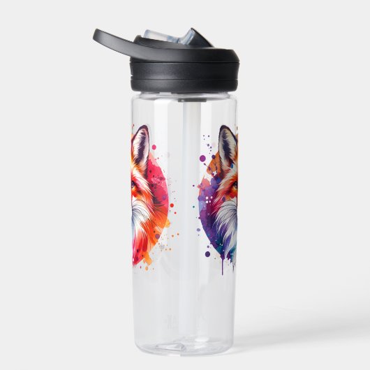 Aquarellfox-Illustration Trinkflasche (Rechts)