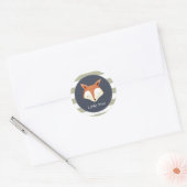 Aquarellfox Navy Orange Woodland Sticker (Umschlag)