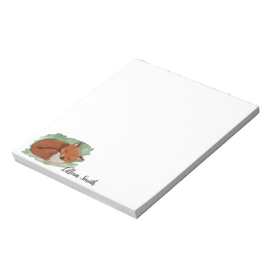 Aquarellfox Notepad Notizblock (Rotiert)