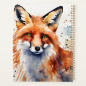 Aquarellfoxportrait Planer (Rückseite)