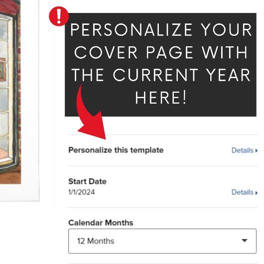 Aquarellfronten Große Kalender