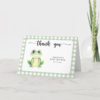 Aquarellfrosch Babydusche Danke