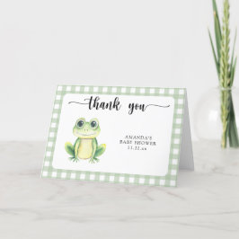 Aquarellfrosch Babydusche Danke