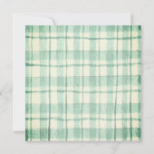 Aquarellfrüchte Berry Kariert Sweet Baby Dusche Einladung (Rückseite)