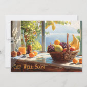 Aquarellfruchtkörbe werden bald gut karte (Vorderseite)