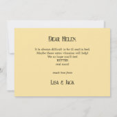 Aquarellfruchtkörbe werden bald gut karte (Rückseite)