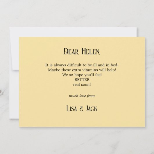 Aquarellfruchtkörbe werden bald gut karte (Rückseite)