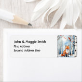 Aquarellfuchs Kardinal Wildtiere (Insitu)