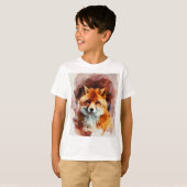 Aquarellfuchs T-Shirt (Vorne ganz)