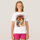 Aquarellfuchs T-Shirt (Vorne ganz)
