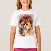 Aquarellfuchs T-Shirt (Vorderseite)
