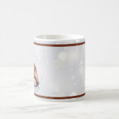 Aquarellfuchs und Schneeurlaub Kaffeetasse (Mittel)