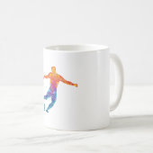 Aquarellfußball Kaffeetasse (VorderseiteRechts)
