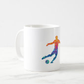 Aquarellfußball Kaffeetasse (Vorderseite Links)