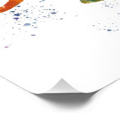 Aquarellfußspieler Fotodruck (Ecke)