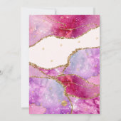 Aquarellgalaxie Agate Bar Mitzvah / Bat Mitzvah Einladung (Rückseite)