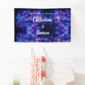 Aquarellgalaxie Begrüßungshandschrift Banner (Insitu)