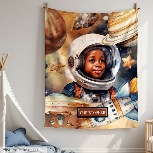 Aquarellgalaxie Blanket Gemütliches Jungen Zimmerd Fleecedecke