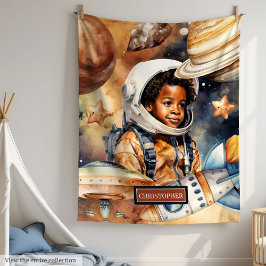 Aquarellgalaxie Blanket Platz Lover Geschenk Fleecedecke