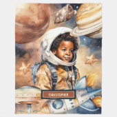 Aquarellgalaxie Blanket Platz Lover Geschenk Fleecedecke (Vorderseite)