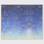 Aquarellgalaxie Geschenkpapier (Flach)