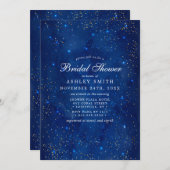 Aquarellgalaxie Kosmische Sterne Brautparty Einladung (Vorne/Hinten)