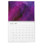 Aquarellgalaxien lila rosa Custom 2025 Kalender (Jan 2027)