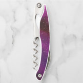 Aquarellgalaxien lila rosa kellnermesser (Vorderseite)
