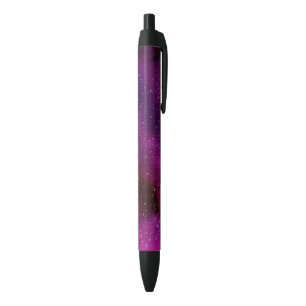 Aquarellgalaxien lila rosa kugelschreiber