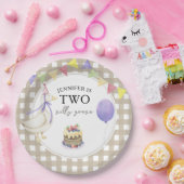 Aquarellgans 2. Geburtstag Pappteller (Party)