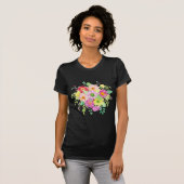 Aquarellgänseblümchenblumenstrauß T-Shirt (Vorne ganz)