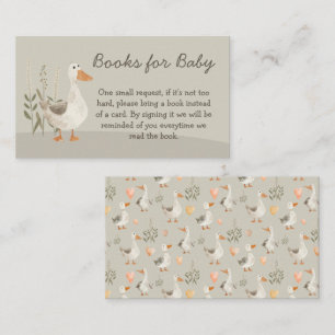 Aquarellgänserbücher für Kinder - Umschließungskar Begleitkarte