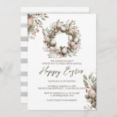 Aquarellgarland | Osterpikant und Eierjagd Einladung (Vorne/Hinten)