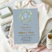 Aquarellgarn Kinderdusche Einladung