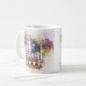 Aquarellgarten Blume Kaffeetasse (Vorderseite Links)