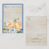 Aquarellgarten Blumenwaldkrebskarte Visitenkarte (Vorne/Hinten)