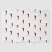 Aquarellgarten & Braut zum Hochzeitsessen Brautpar Seidenpapier (Vorderseite)