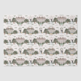 Aquarellgarten & Braut zum Hochzeitsessen Brautpar Seidenpapier