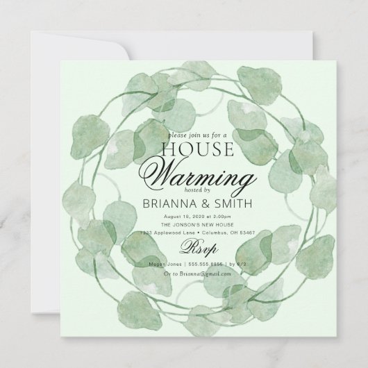 Aquarellgarten Einladung (Vorderseite)