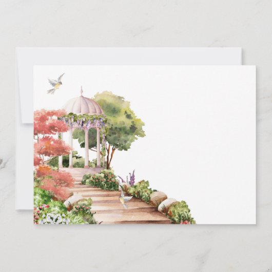 Aquarellgarten Einladung (Rückseite)