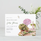 Aquarellgarten Einladung (Stehend Vorderseite)